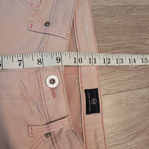 Adriano Goldschmied Jeans 28 R Abbey Ankle Skinny Mid Rise Pink Stretch Denim - Picture 9 of 12